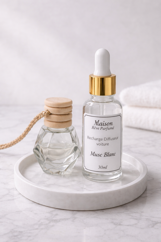 Diffuseur voiture Musc Blanc